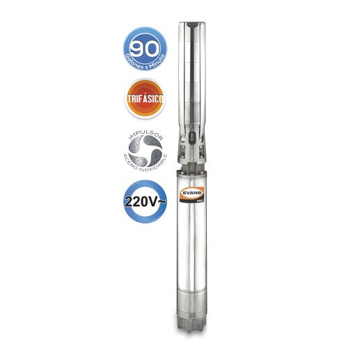 EQUIPO DE RIEGO SUMERGIBLE TRIFÁSICO INOX 90GPM 20.0HP 220V - SD690ME2000GI