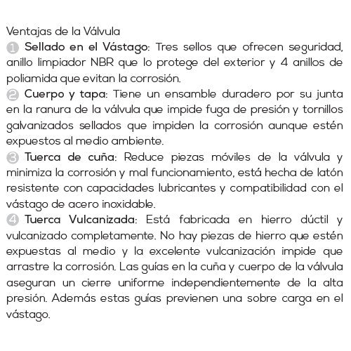 VALVULA DE COMPUERTA BRIDADA 3" - AB-VDC300B
