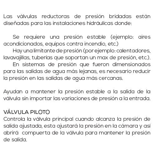 VÁLVULA REDUCTORA DE PRESIÓN 4" - AB-VRDP400B