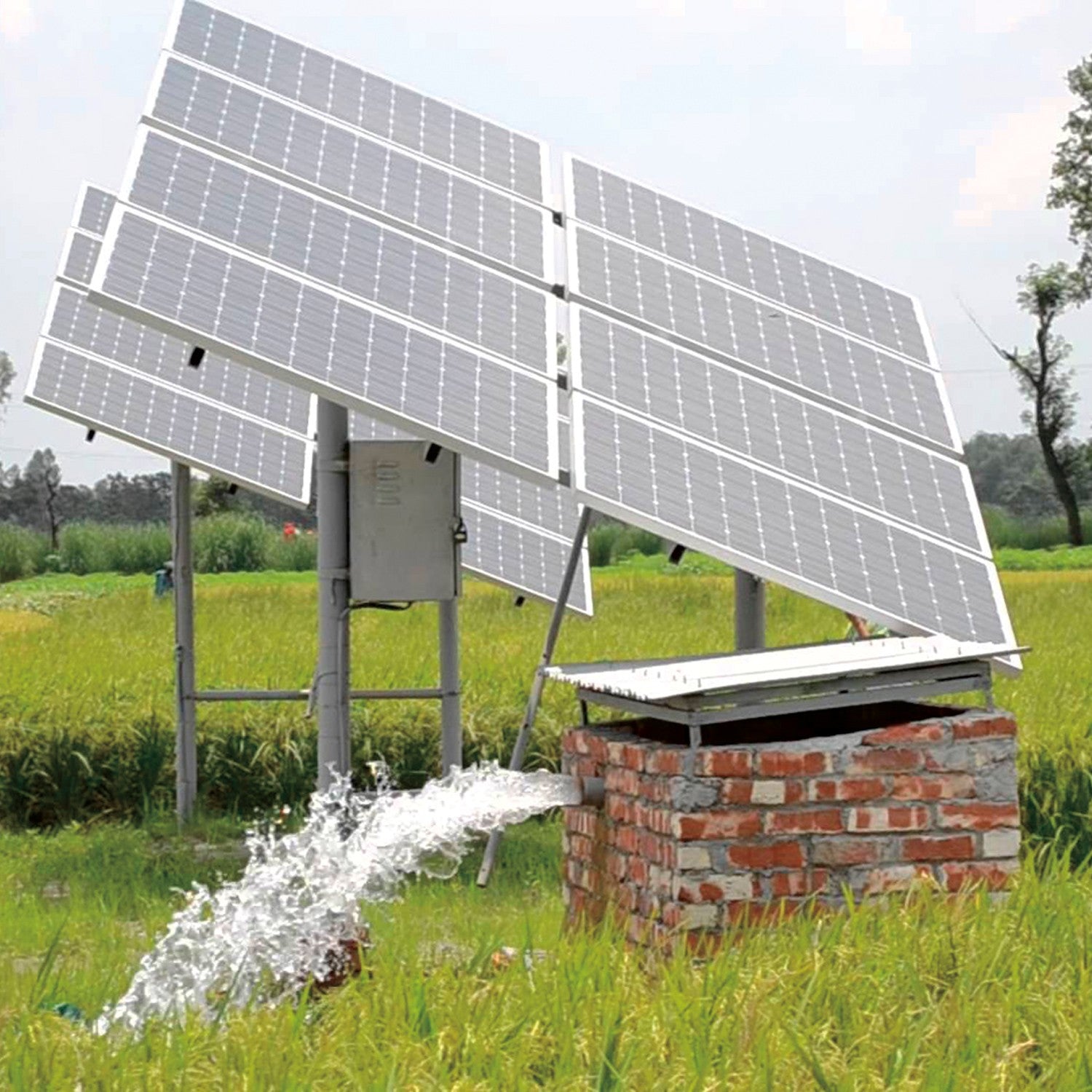 BOMBA DE 7 PÁNELES SOLARES 2.0HP 100LPM - SOLAR200-100L