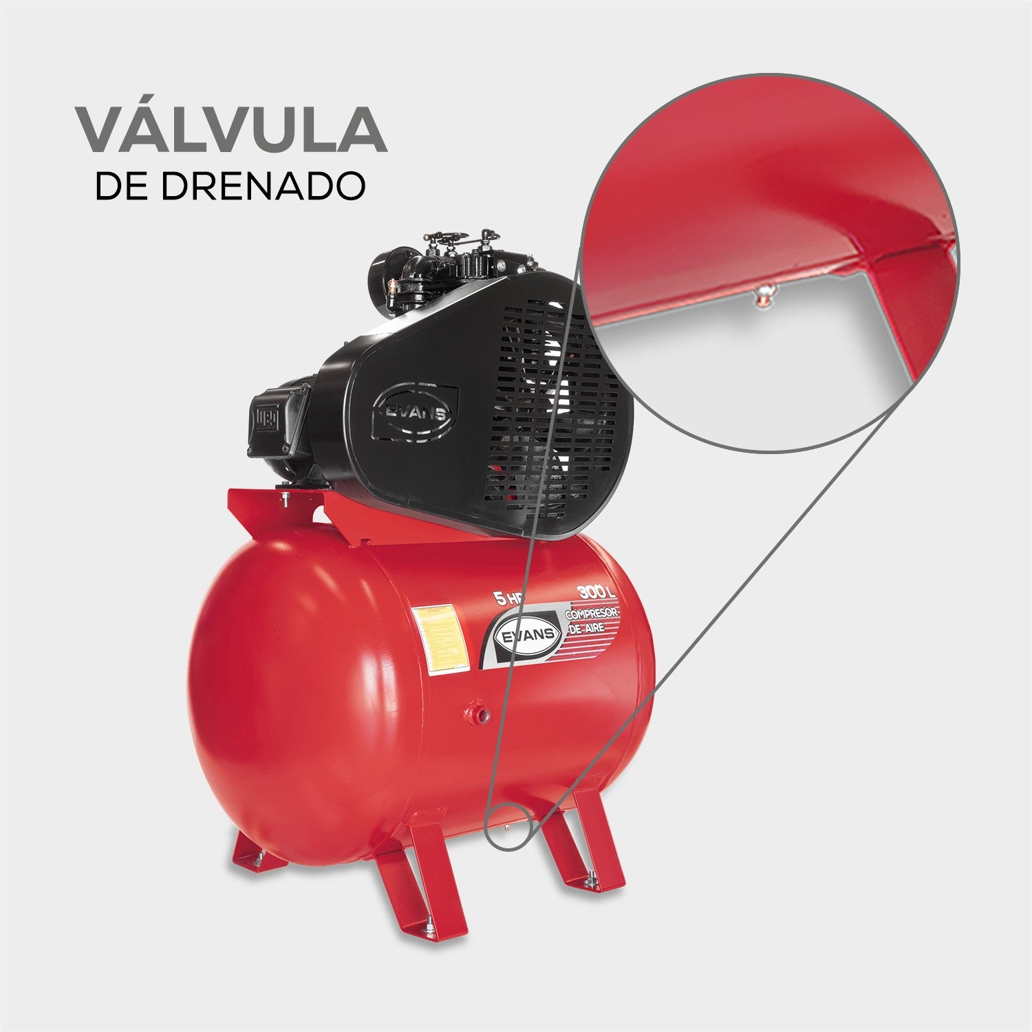 COMPRESOR 2 ETAPAS 5HP 300L - E230ME500-300