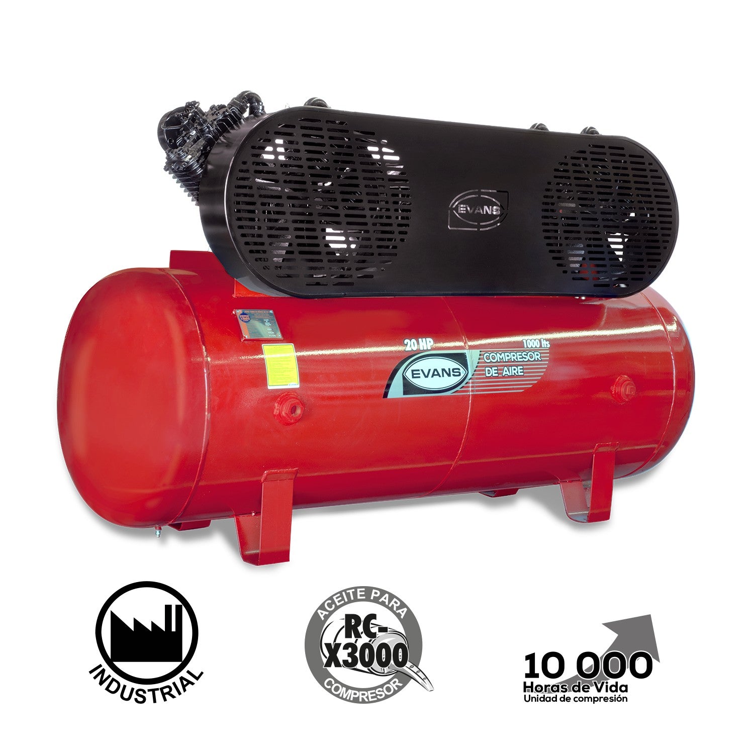 COMPRESOR 2 ETAPAS 20HP 1000L - E920ME2000-999