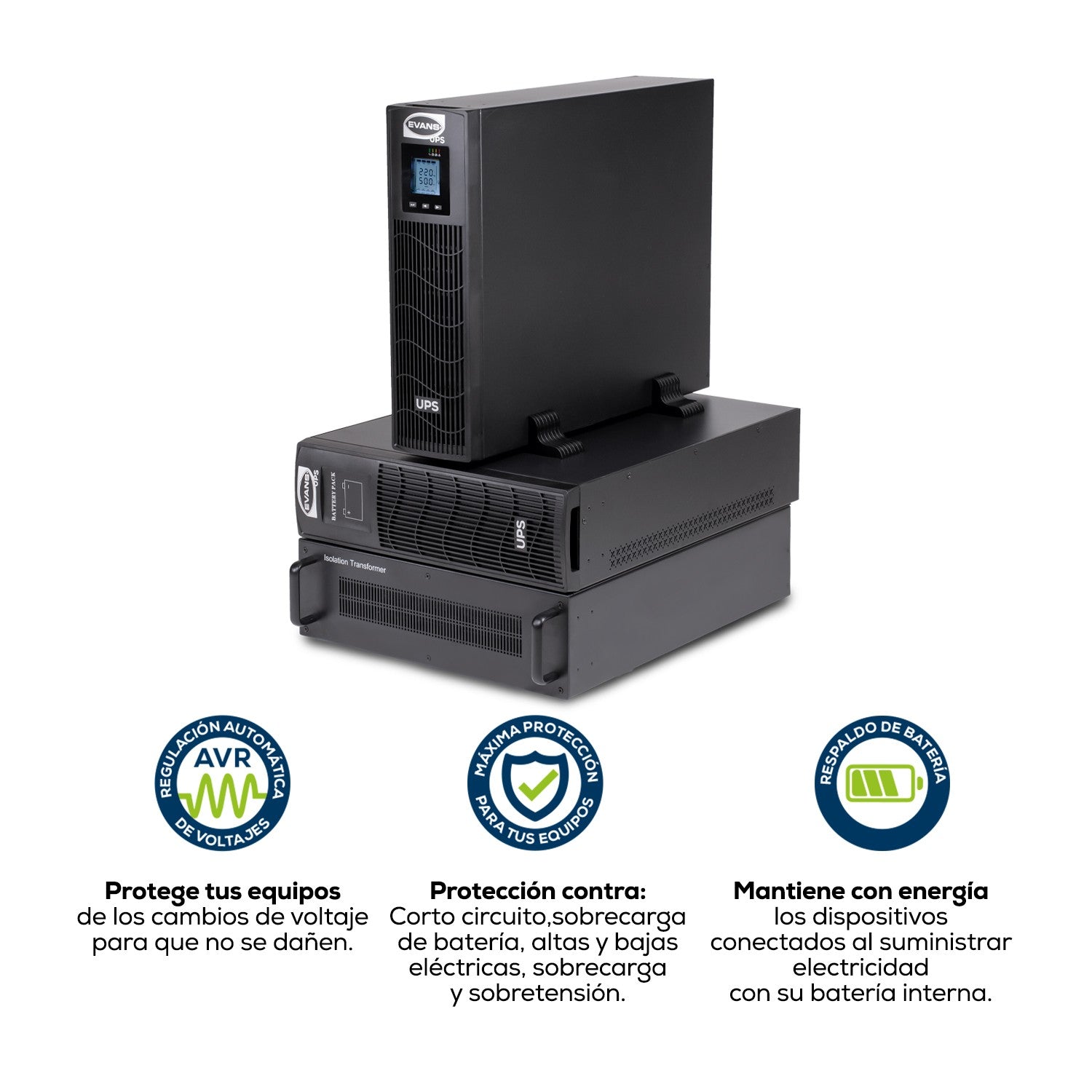 UPS EVANS E10KVA/S9KW - UPSEV10KVA