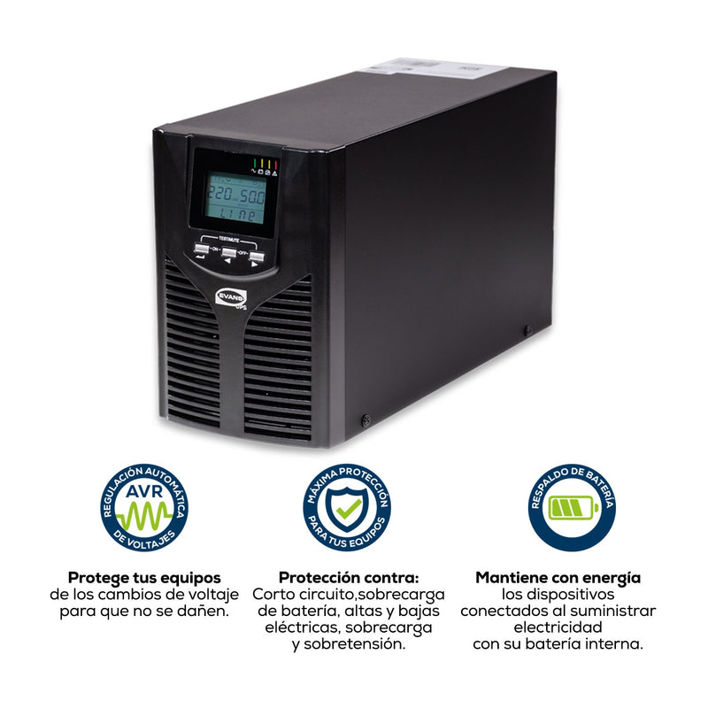 UPS EVANS E1KVA/S900W - UPSEV1KVA