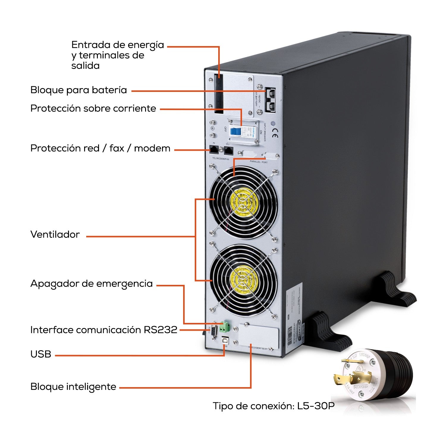 UPS EVANS E6KVA/S5.4KW - UPSEV6KVA
