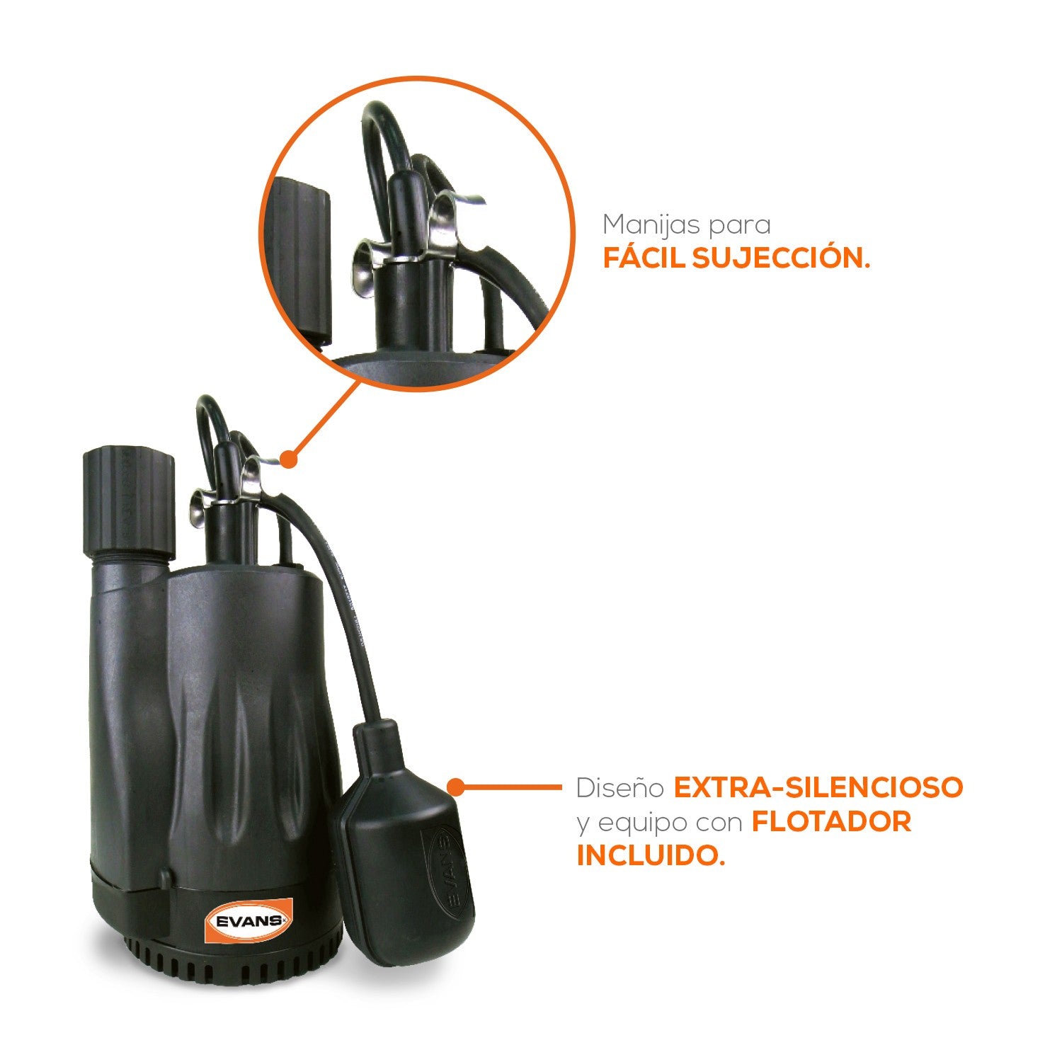 BOMBA FUENTE 0.25HP C/FLOTADOR - AQUA200W-F