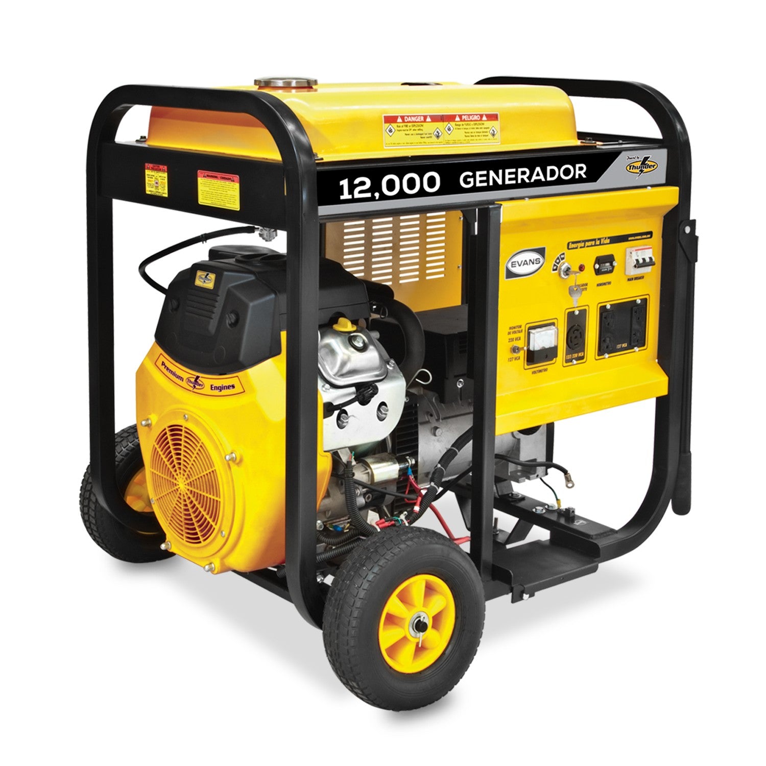 GENERADOR 12.0KVA 22.0HP A/E THUNDER - G120MG2200TH