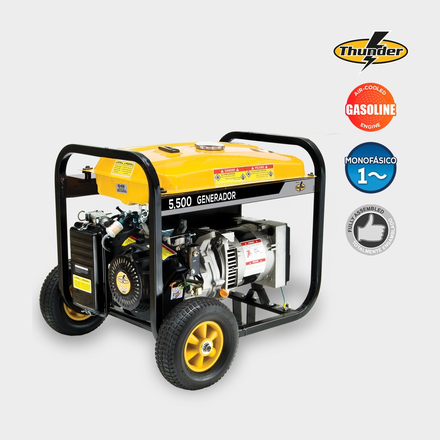 GENERADOR 5.5KVA 11.0HP A/M THUNDER - G55MG1000THW