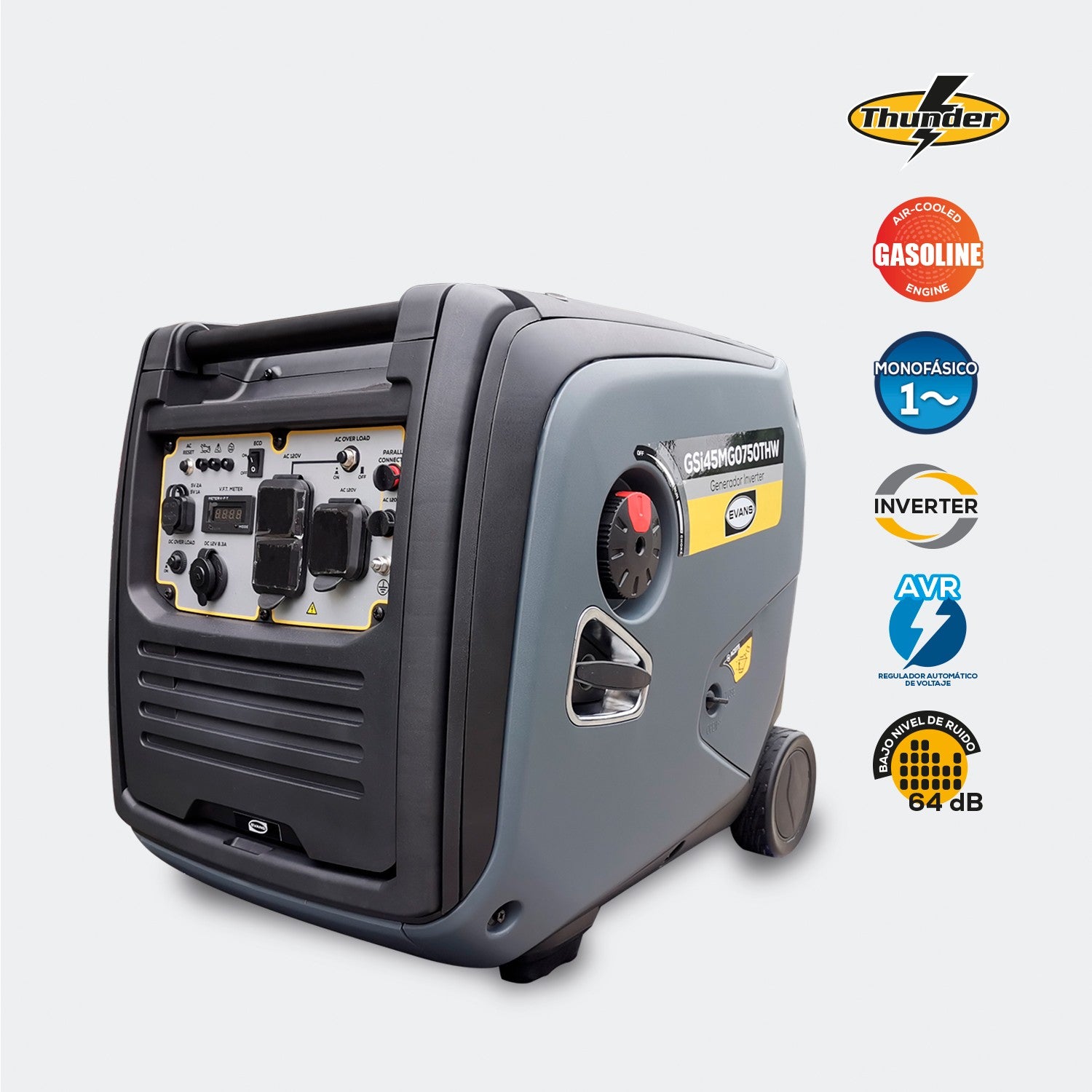 GENERADOR 4.5KVA 14.0HP THUNDER - GSI45MG0750THW