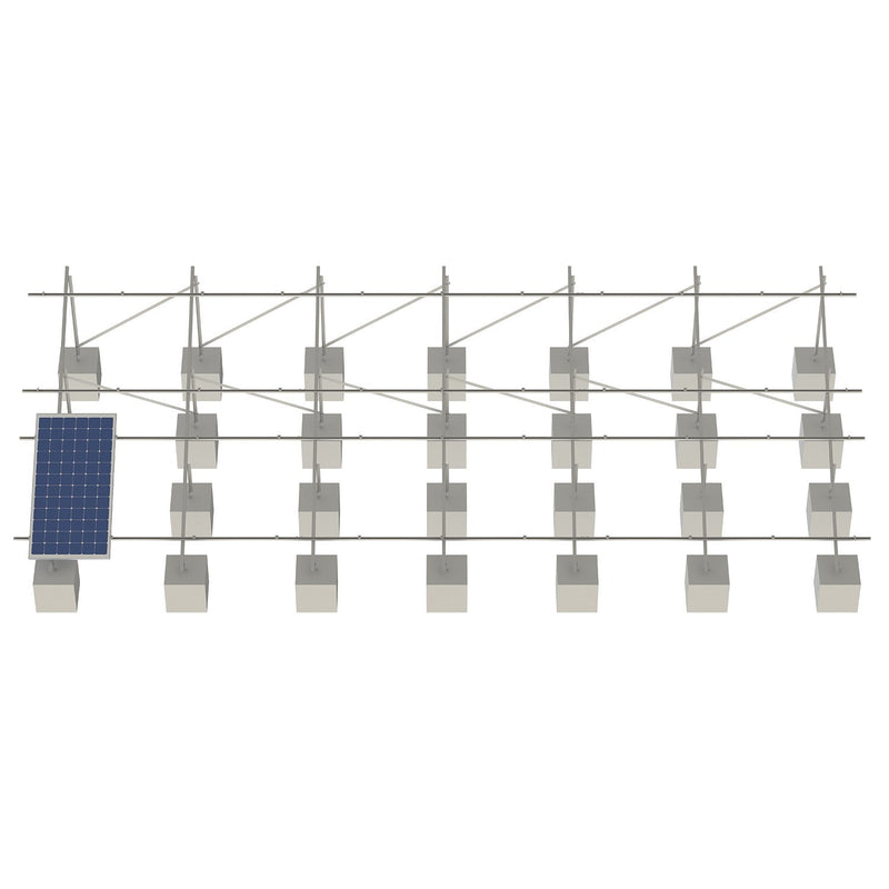 ESTRUCTURA PARA 20 PÁNELES SOLARES 2X10 - ASB20MFVG-2X10