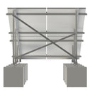 ESTRUCTURA PARA 4 PÁNELES SOLARES 2X2 - ASB4MFV-2X2