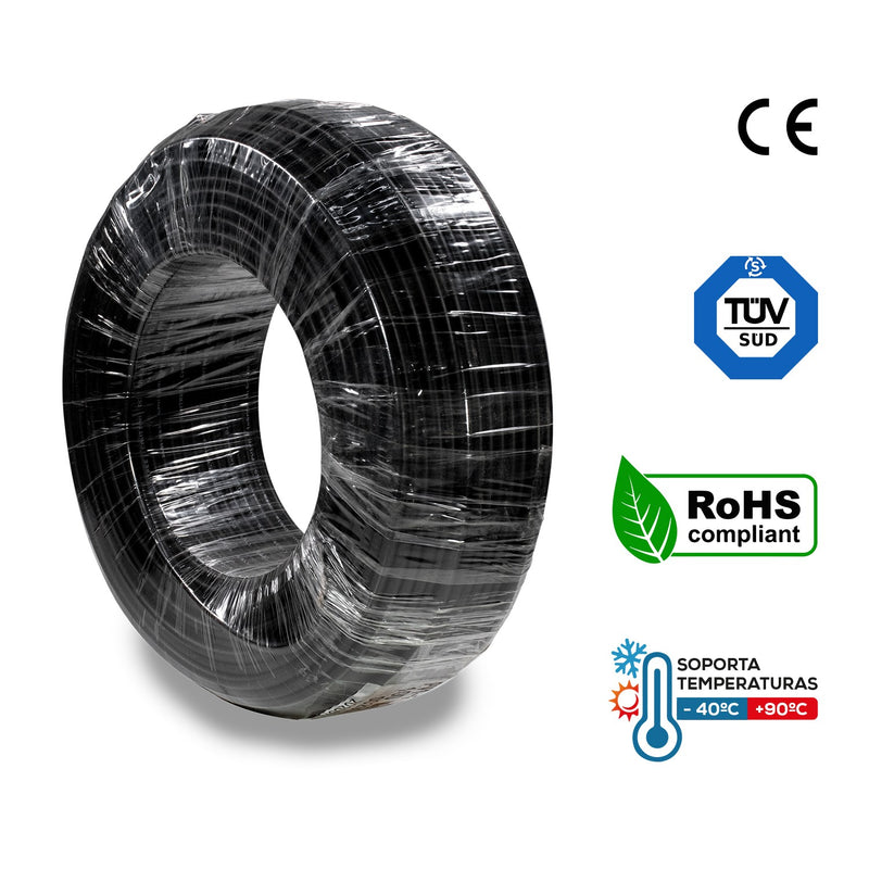 CABLE SOLAR NEGRO 12AWG 100MT - CXSN-12AWG